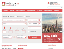 Tablet Screenshot of hviezda.sk